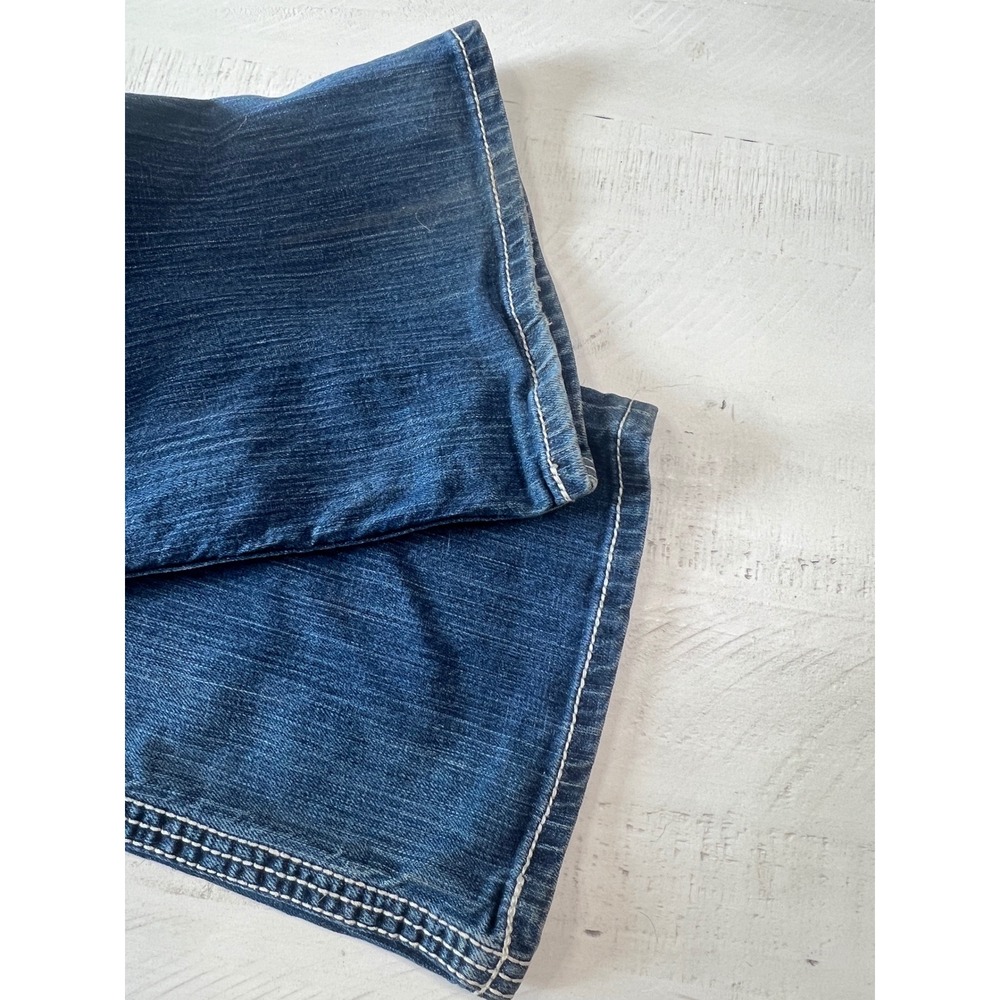 BKE Sabrina Flare Jeans Womens 26R Medium Wash Blue Denim Low Rise - Picture 8 of 9